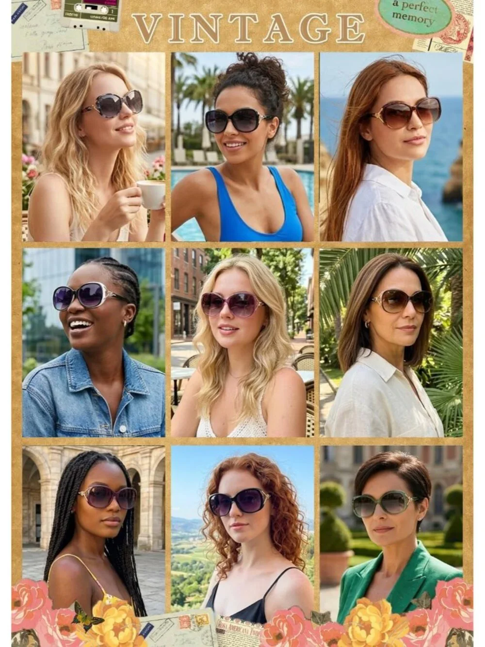 Polarized Sunglasses for Women Oversized Ladies Sun Glasses UV400